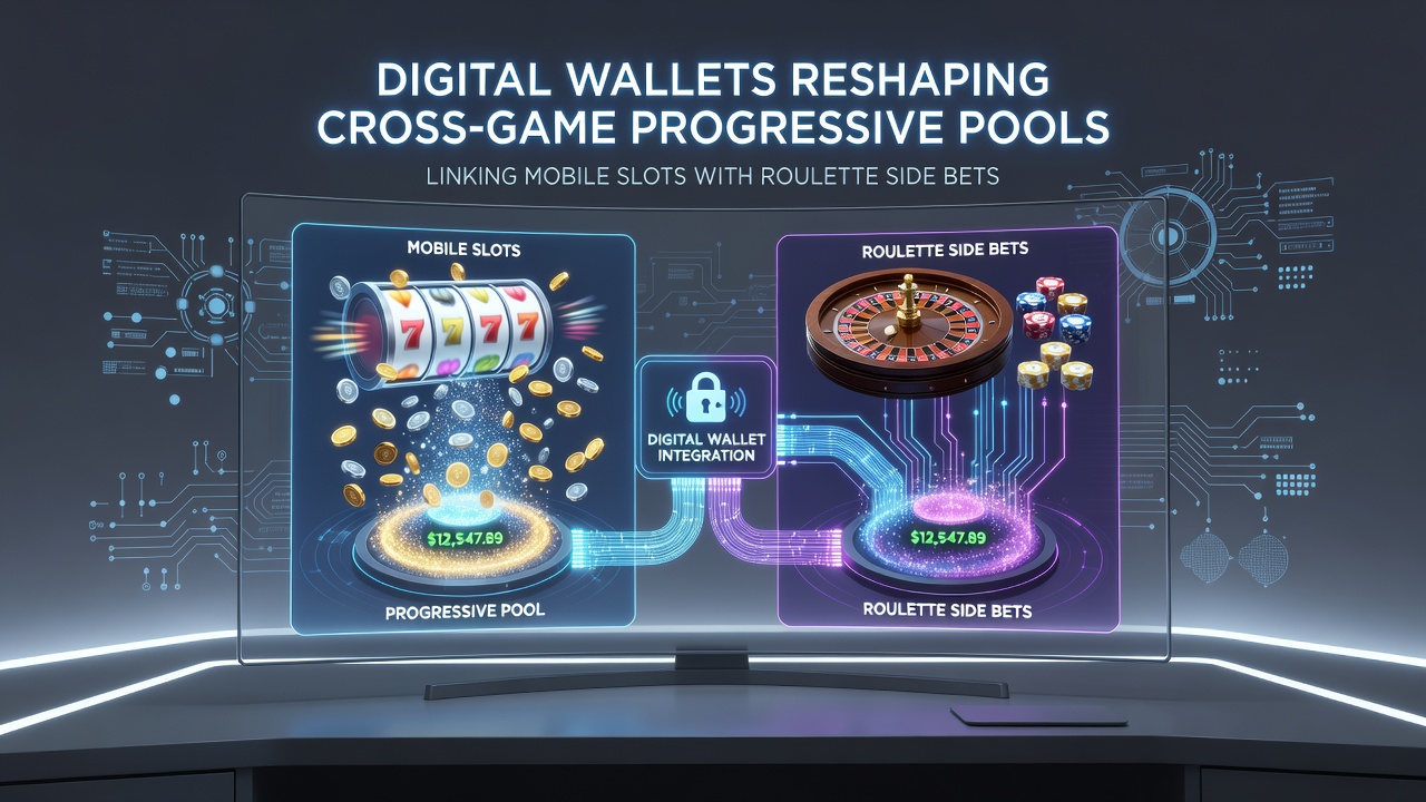 Progressieve jackpot pools verbonden via mobiele digitale wallets