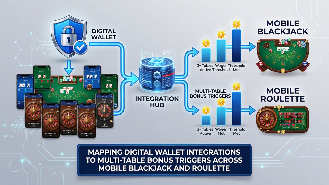 Multi-tabel bonus triggers in mobiele blackjack en roulette