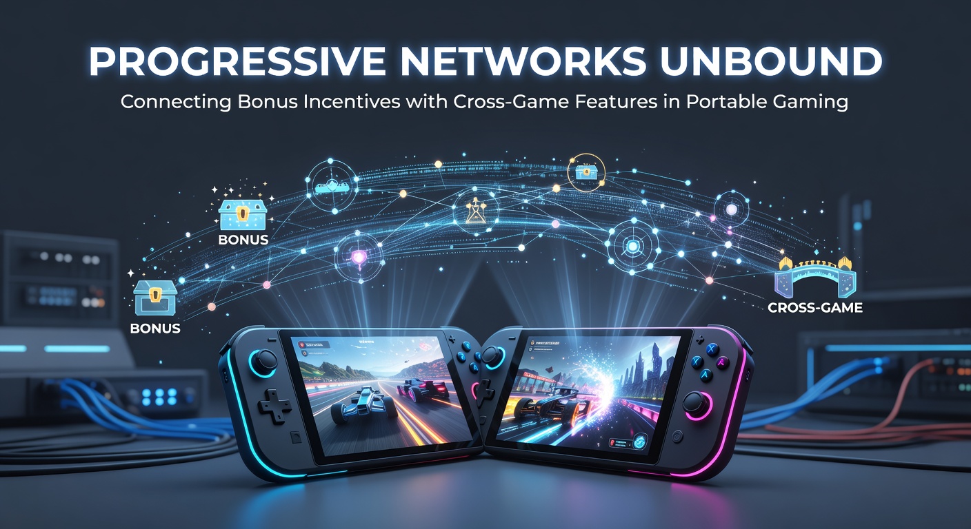 Mobiele gaming interface met progressieve jackpot indicatoren en bonusfuncties over meerdere spellen heen