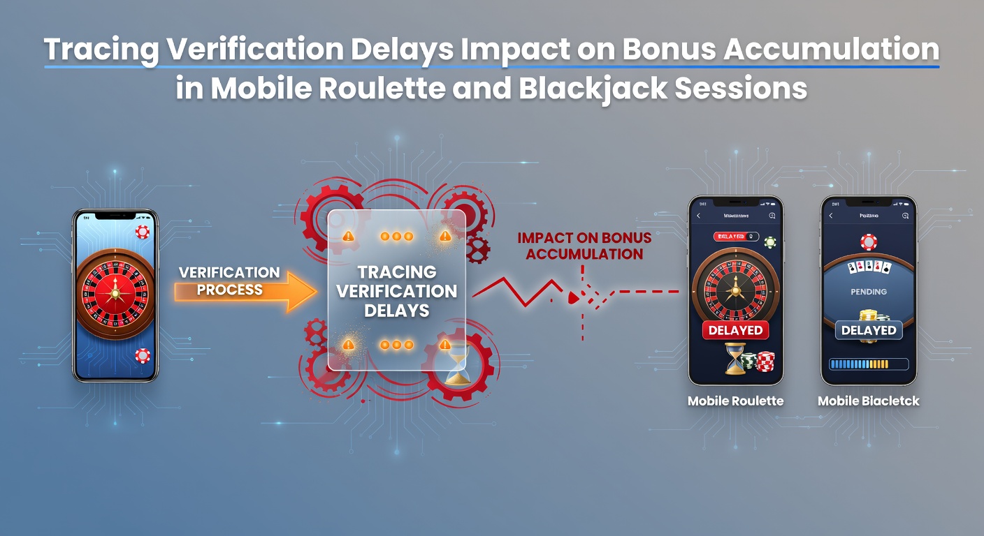 Mobiele verificatieprocessen in roulette en blackjack sessies tonen vertragingen bij bonusopbouw