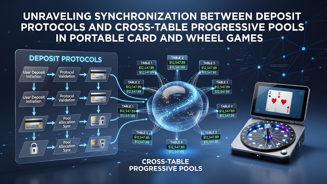Mobiele interface die stortingsprotocollen en progressieve pools in kaart- en wielspellen weergeeft